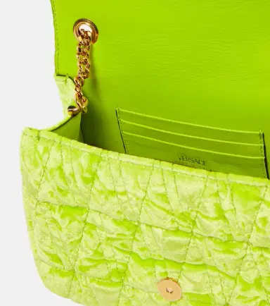 Versace Virtus Small velvet shoulder bag | Thumbnail 3 Versace Virtus Small velvet shoulder bag | Thumbnail 3