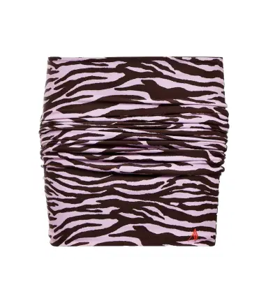 The Attico Ruched printed lycra miniskirt | Thumbnail 1 The Attico Ruched printed lycra miniskirt | Thumbnail 1