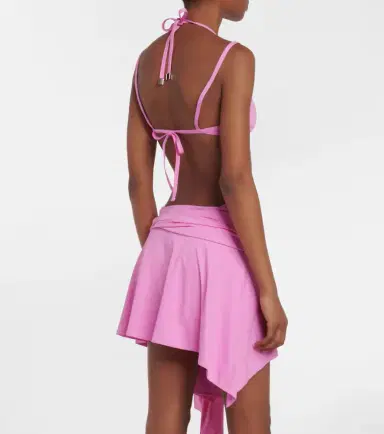 The Attico Asymmetric lycra miniskirt | Thumbnail 2 The Attico Asymmetric lycra miniskirt | Thumbnail 2