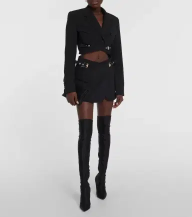 Dion Lee Interlock belted cropped blazer | Thumbnail 2 Dion Lee Interlock belted cropped blazer | Thumbnail 2