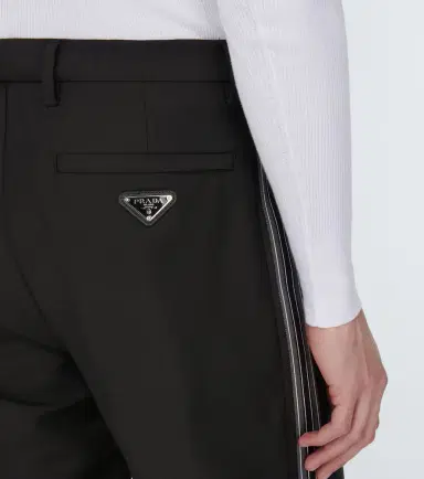 Prada Mohair and wool logo pants | Thumbnail 3 Prada Mohair and wool logo pants | Thumbnail 3