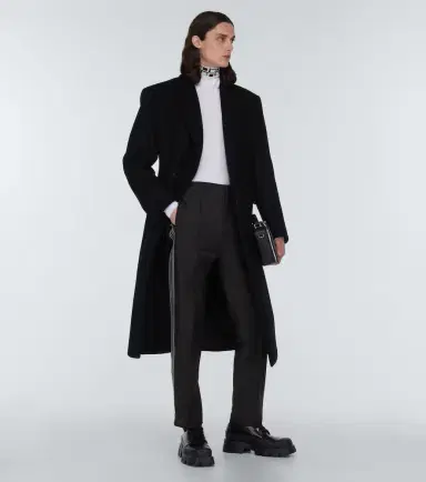 Prada Mohair and wool logo pants | Thumbnail 4 Prada Mohair and wool logo pants | Thumbnail 4
