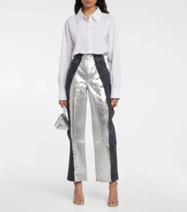 Frame Pieced mid-rise straight jeans | Thumbnail 3 Frame Pieced mid-rise straight jeans | Thumbnail 3