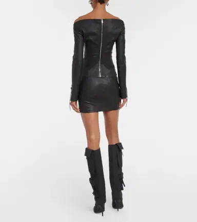 Dion Lee Hinge-seam leather bustier top | Thumbnail 4 Dion Lee Hinge-seam leather bustier top | Thumbnail 4