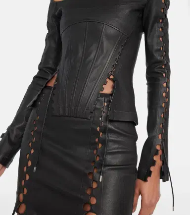 Dion Lee Hinge-seam leather bustier top | Thumbnail 6 Dion Lee Hinge-seam leather bustier top | Thumbnail 6