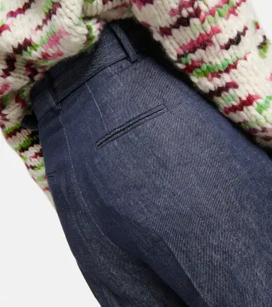 Gabriela Hearst Belted high-rise wide-leg linen pants | Thumbnail 4 Gabriela Hearst Belted high-rise wide-leg linen pants | Thumbnail 4
