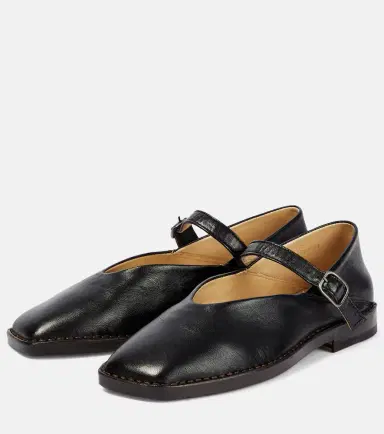 Lemaire Leather Mary Jane ballet flats | Thumbnail 3 Lemaire Leather Mary Jane ballet flats | Thumbnail 3