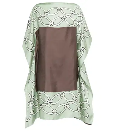 Valentino Chain-print silk kaftan dress | Thumbnail 1 Valentino Chain-print silk kaftan dress | Thumbnail 1