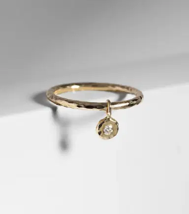 Octavia Elizabeth Nesting Gem 18kt gold stacking ring with diamond | Thumbnail 2 Octavia Elizabeth Nesting Gem 18kt gold stacking ring with diamond | Thumbnail 2