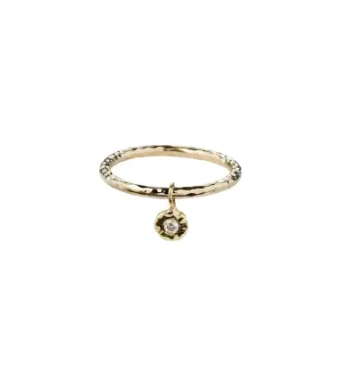 Octavia Elizabeth Nesting Gem 18kt gold stacking ring with diamond | Thumbnail 1 Octavia Elizabeth Nesting Gem 18kt gold stacking ring with diamond | Thumbnail 1