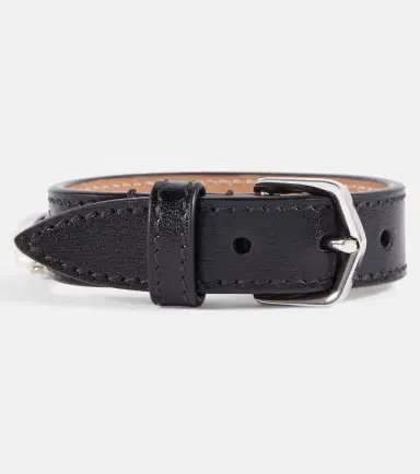 Alaïa Alaïa Mother-of-pearl leather bracelet | Thumbnail 2 Alaïa Alaïa Mother-of-pearl leather bracelet | Thumbnail 2