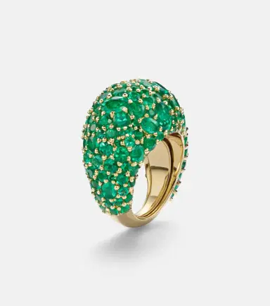Octavia Elizabeth Earth Dome 18kt gold ring with emeralds | Thumbnail 2 Octavia Elizabeth Earth Dome 18kt gold ring with emeralds | Thumbnail 2