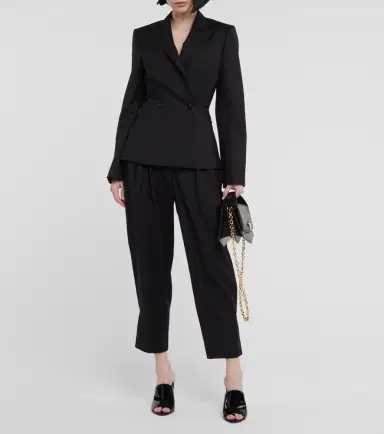 Alaïa Alaïa Herringbone tapered wool pants | Thumbnail 2 Alaïa Alaïa Herringbone tapered wool pants | Thumbnail 2
