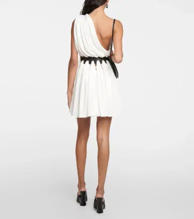 Alaïa Alaïa Leather-trimmed minidress | Thumbnail 5 Alaïa Alaïa Leather-trimmed minidress | Thumbnail 5