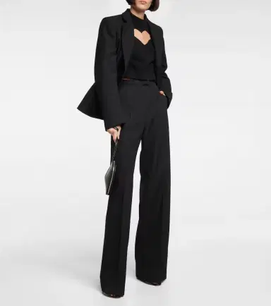Alaïa Alaïa Keyhole virgin wool cropped sweater | Thumbnail 3 Alaïa Alaïa Keyhole virgin wool cropped sweater | Thumbnail 3