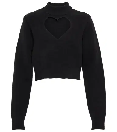 Alaïa Alaïa Keyhole virgin wool cropped sweater | Thumbnail 1 Alaïa Alaïa Keyhole virgin wool cropped sweater | Thumbnail 1