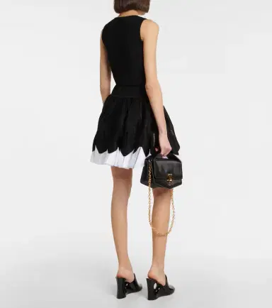 Alaïa Alaïa V-neck minidress | Thumbnail 3 Alaïa Alaïa V-neck minidress | Thumbnail 3