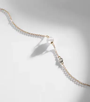 Mateo 14kt gold chain bracelet with diamonds and pearls | Thumbnail 2 Mateo 14kt gold chain bracelet with diamonds and pearls | Thumbnail 2