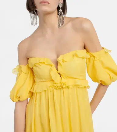Giambattista Valli Off-the-shoulder silk gown | Thumbnail 3 Giambattista Valli Off-the-shoulder silk gown | Thumbnail 3