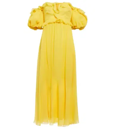 Giambattista Valli Off-the-shoulder silk gown | Thumbnail 1 Giambattista Valli Off-the-shoulder silk gown | Thumbnail 1
