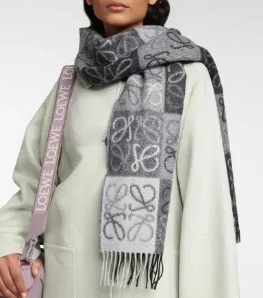 Loewe Anagram wool and cashmere scarf | Thumbnail 2 Loewe Anagram wool and cashmere scarf | Thumbnail 2