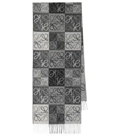 Loewe Anagram wool and cashmere scarf | Thumbnail 1 Loewe Anagram wool and cashmere scarf | Thumbnail 1