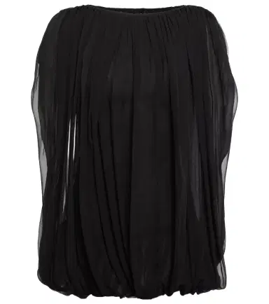 Rick Owens Gathered silk chiffon top | Thumbnail 1 Rick Owens Gathered silk chiffon top | Thumbnail 1