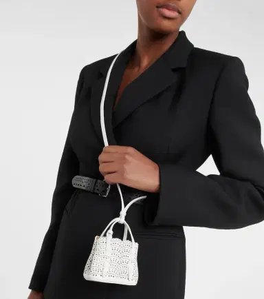 Alaïa Alaïa Mina Mini leather crossbody bag | Thumbnail 2 Alaïa Alaïa Mina Mini leather crossbody bag | Thumbnail 2