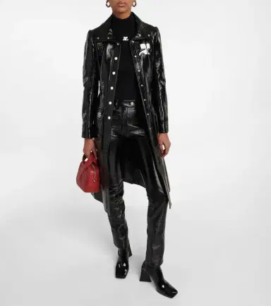 Courreges Courrèges Logo cotton-blend trench coat | Thumbnail 4 Courreges Courrèges Logo cotton-blend trench coat | Thumbnail 4