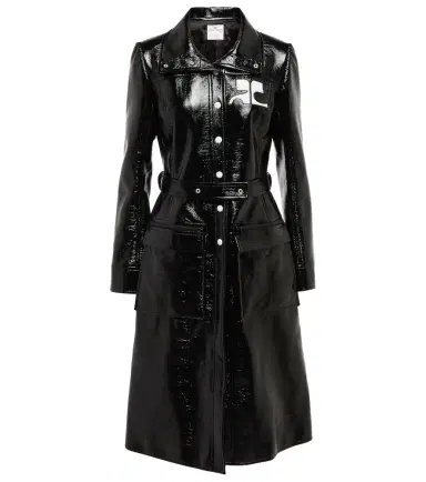 Courreges Courrèges Logo cotton-blend trench coat | Thumbnail 1 Courreges Courrèges Logo cotton-blend trench coat | Thumbnail 1