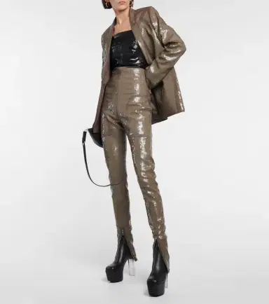 Rick Owens Dirt Waist embellished leggings | Thumbnail 4 Rick Owens Dirt Waist embellished leggings | Thumbnail 4