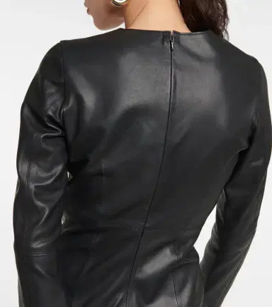 Toteme Paneled leather midi dress | Thumbnail 2 Toteme Paneled leather midi dress | Thumbnail 2