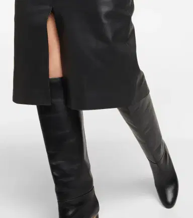 Toteme Paneled leather midi dress | Thumbnail 4 Toteme Paneled leather midi dress | Thumbnail 4