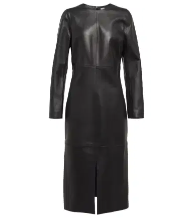 Toteme Paneled leather midi dress | Thumbnail 1 Toteme Paneled leather midi dress | Thumbnail 1