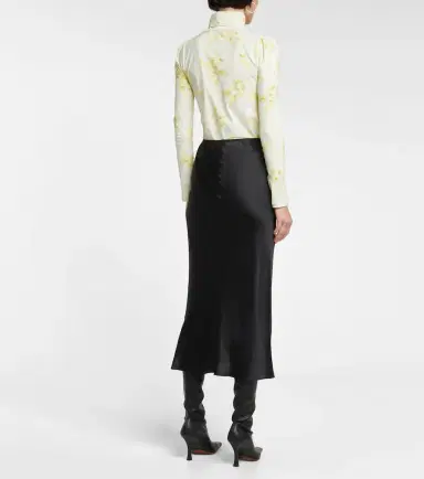 Dorothee Schumacher Sense of Shine silk-blend midi skirt | Thumbnail 4 Dorothee Schumacher Sense of Shine silk-blend midi skirt | Thumbnail 4