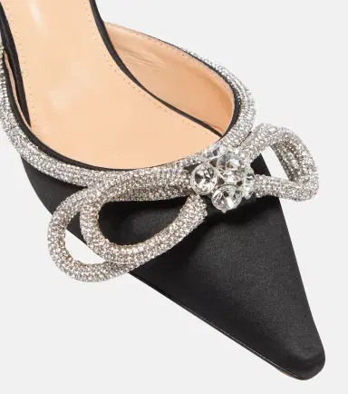 Mach & Mach Double Bow 65 embellished satin pumps | Thumbnail 5 Mach & Mach Double Bow 65 embellished satin pumps | Thumbnail 5