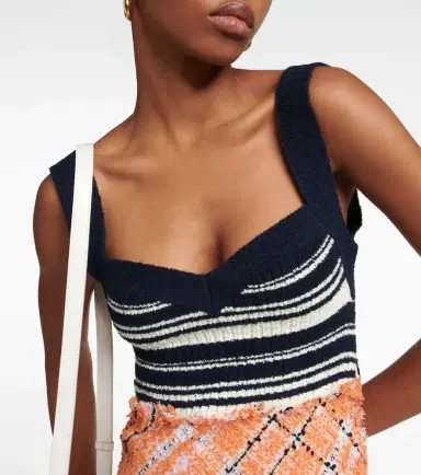 Marni Patterned cotton-blend midi dress | Thumbnail 3 Marni Patterned cotton-blend midi dress | Thumbnail 3