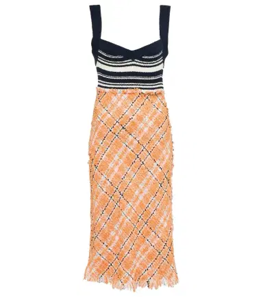 Marni Patterned cotton-blend midi dress | Thumbnail 1 Marni Patterned cotton-blend midi dress | Thumbnail 1