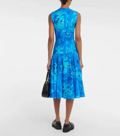 Marni Printed cotton midi dress | Thumbnail 5 Marni Printed cotton midi dress | Thumbnail 5