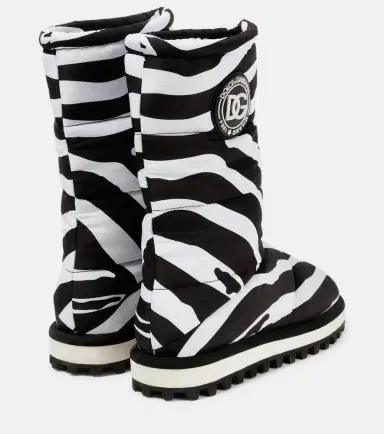 Dolce & Gabbana Zebra-print padded nylon snow boots | Thumbnail 4 Dolce & Gabbana Zebra-print padded nylon snow boots | Thumbnail 4