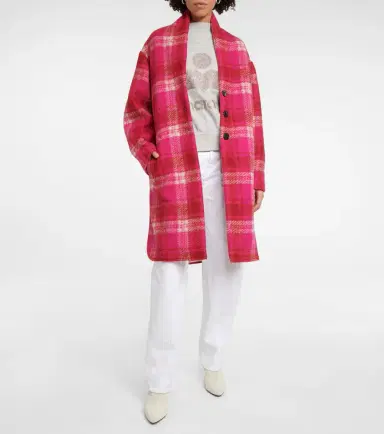 Marant Etoile Gabriel checked flannel coat | Thumbnail 4 Marant Etoile Gabriel checked flannel coat | Thumbnail 4