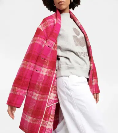 Marant Etoile Gabriel checked flannel coat | Thumbnail 5 Marant Etoile Gabriel checked flannel coat | Thumbnail 5