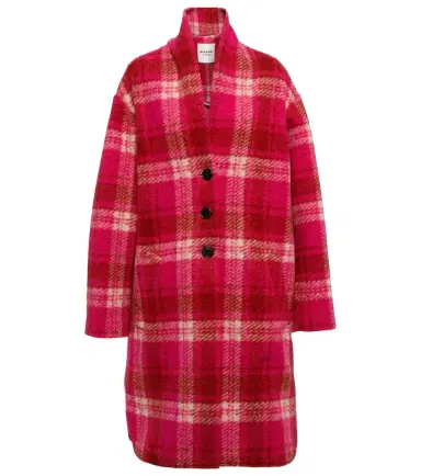 Marant Etoile Gabriel checked flannel coat | Thumbnail 1 Marant Etoile Gabriel checked flannel coat | Thumbnail 1