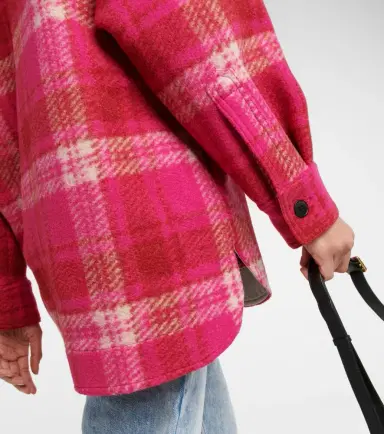 Marant Etoile Harveli plaid wool-blend jacket | Thumbnail 3 Marant Etoile Harveli plaid wool-blend jacket | Thumbnail 3