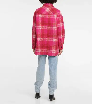 Marant Etoile Harveli plaid wool-blend jacket | Thumbnail 4 Marant Etoile Harveli plaid wool-blend jacket | Thumbnail 4