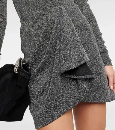 Marant Etoile Bergen Lurex jersey ruffled miniskirt | Thumbnail 3 Marant Etoile Bergen Lurex jersey ruffled miniskirt | Thumbnail 3