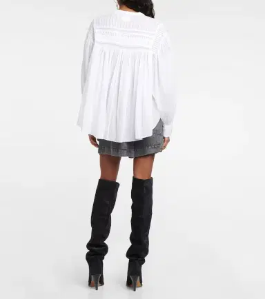 Marant Étoile Plalia oversized cotton blouse | Thumbnail 2 Marant Étoile Plalia oversized cotton blouse | Thumbnail 2