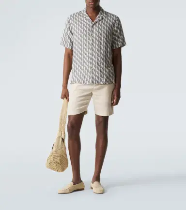 Frescobol Carioca Felipe linen and cotton shorts | Thumbnail 4 Frescobol Carioca Felipe linen and cotton shorts | Thumbnail 4