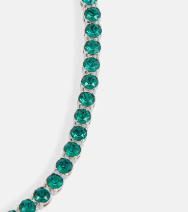 Amina Muaddi Tennis crystal-embellished necklace | Thumbnail 2 Amina Muaddi Tennis crystal-embellished necklace | Thumbnail 2