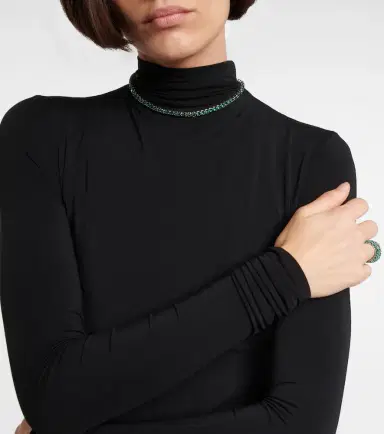 Amina Muaddi Tennis crystal-embellished necklace | Thumbnail 4 Amina Muaddi Tennis crystal-embellished necklace | Thumbnail 4